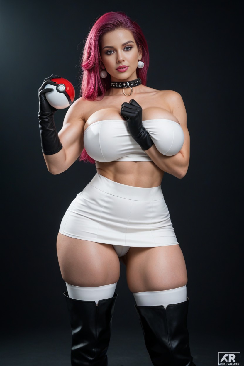 Ass Bigger Than Torso, Standing, Front View AI Porn