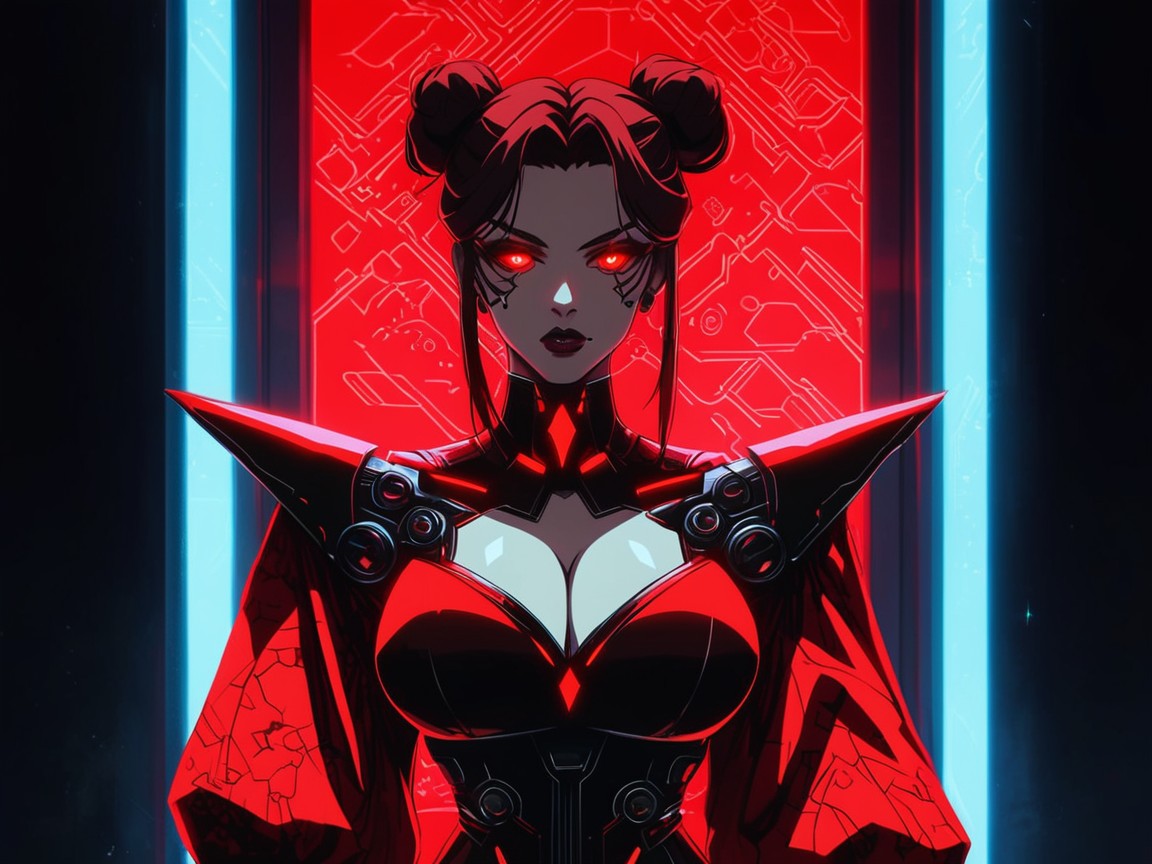Long Breast Width, Beauty Mark, Ankle Length With Sharp Shoulder Accents AI Porn