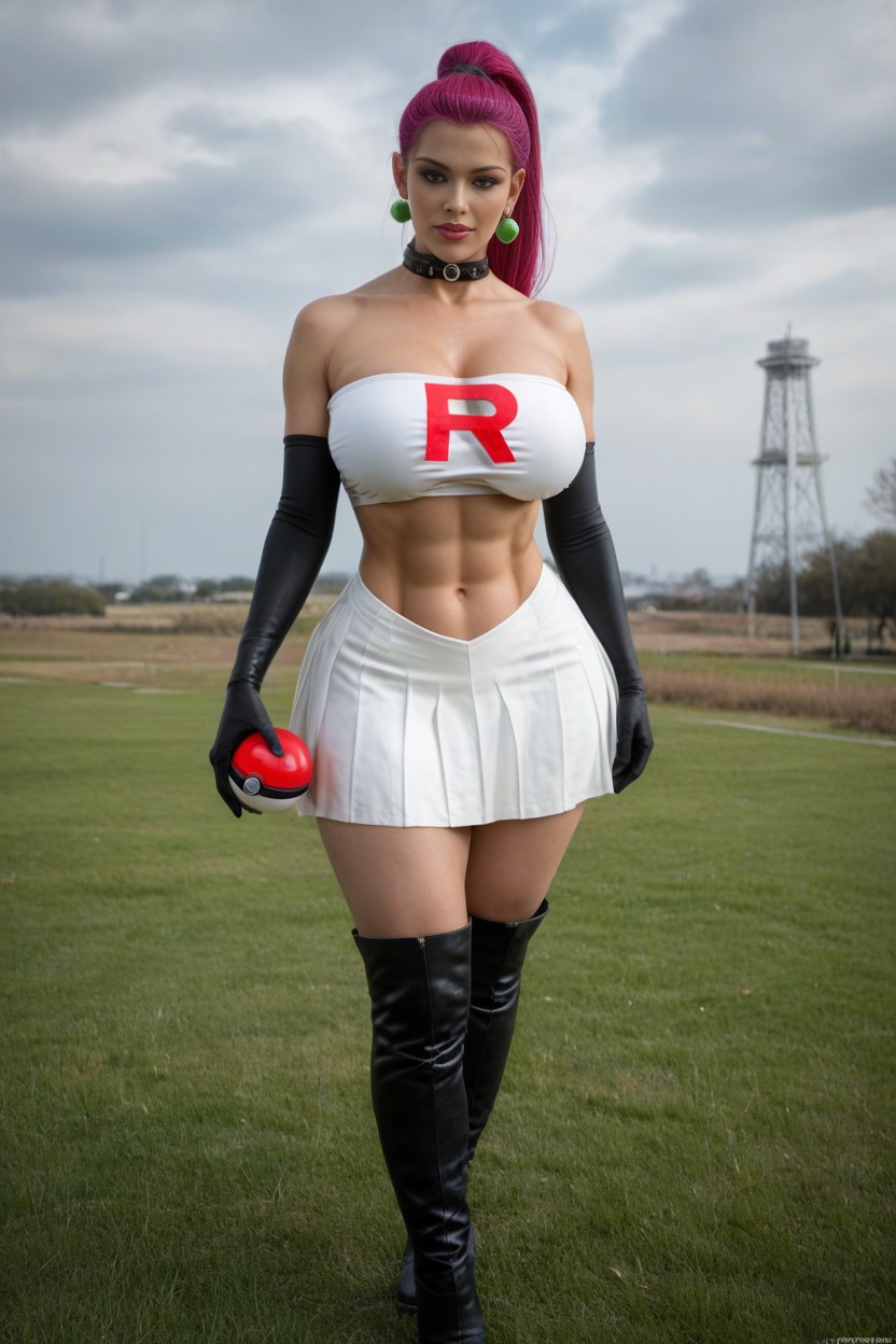 Collar, Standing, Holding Pokeball AI Porn