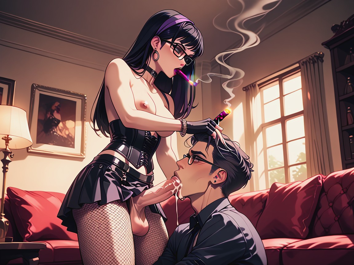 White Male Sucking Futa, Topless, Deepthroat 人妖AI黃片