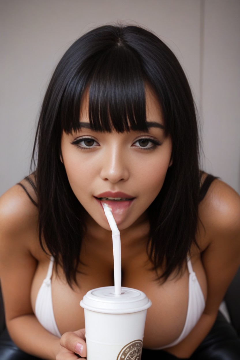 Tanned Skin, Oil Skin, Beautiful Face AI Porn