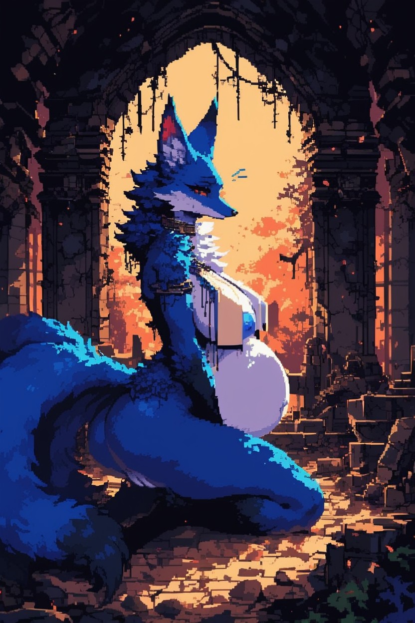 Fluffy Ears, Fluffy Fur, Extremely Wide Birthing Hips Furry IA