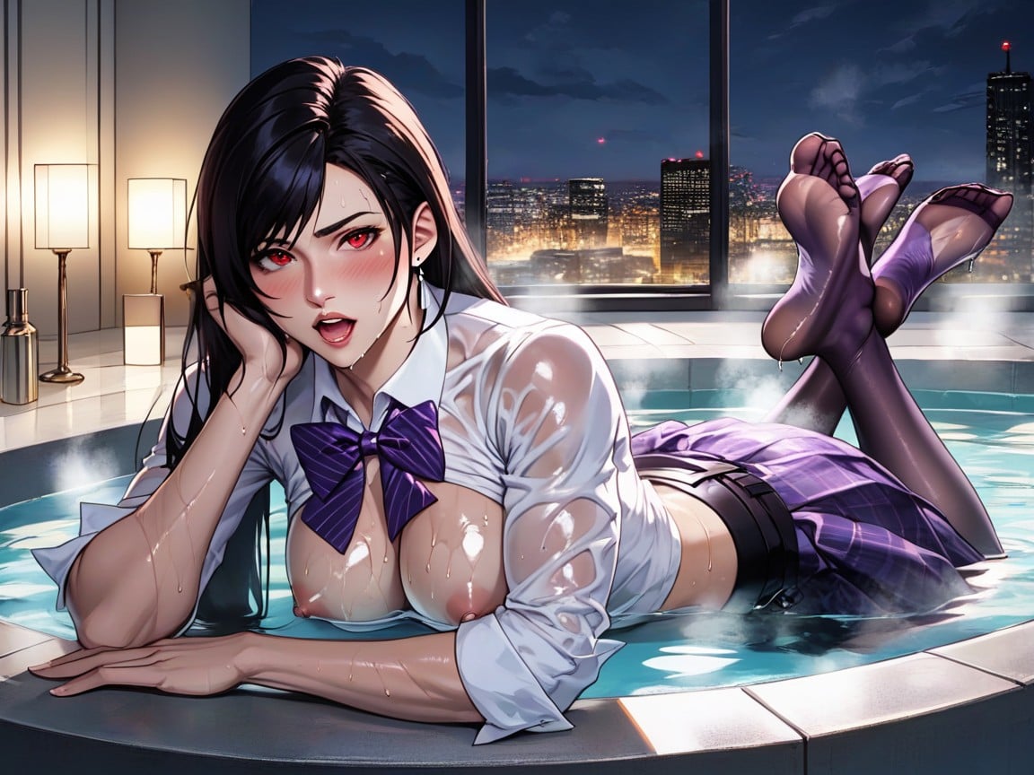 Realistic, In Heat, Panoramic Futuristic City Background Hentai AI Porn