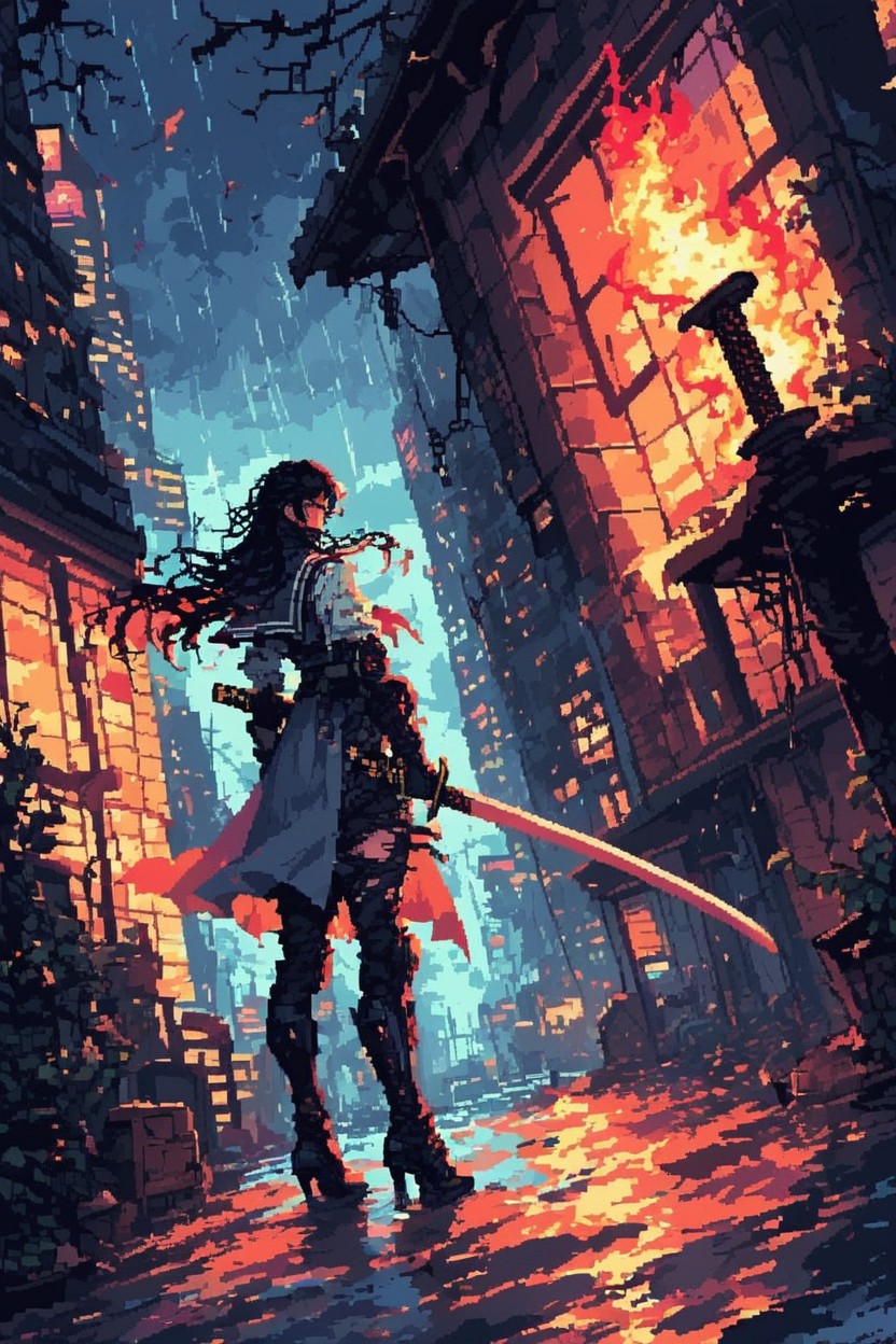 City Street, Wet Hair, Bust Shot Hentai AI Porn