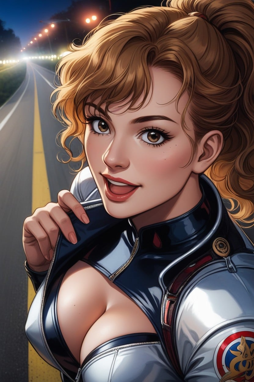 Posing For A Photo, Hollywood Glamour, Ultra Detailed Face Hentai AI Porn