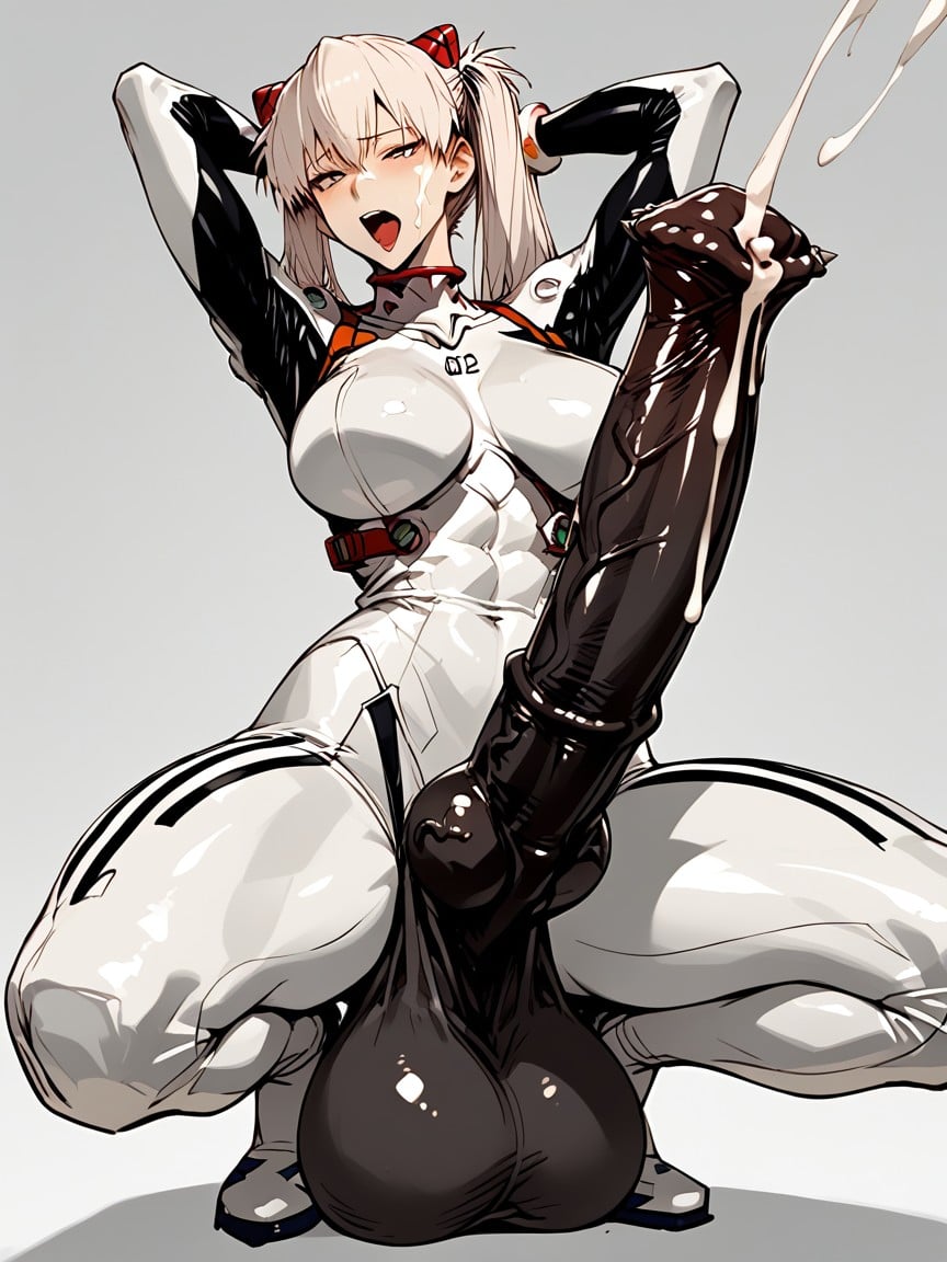 Barbed Equinepenis, Round Hips, Black Penis Head 人妖AI成人