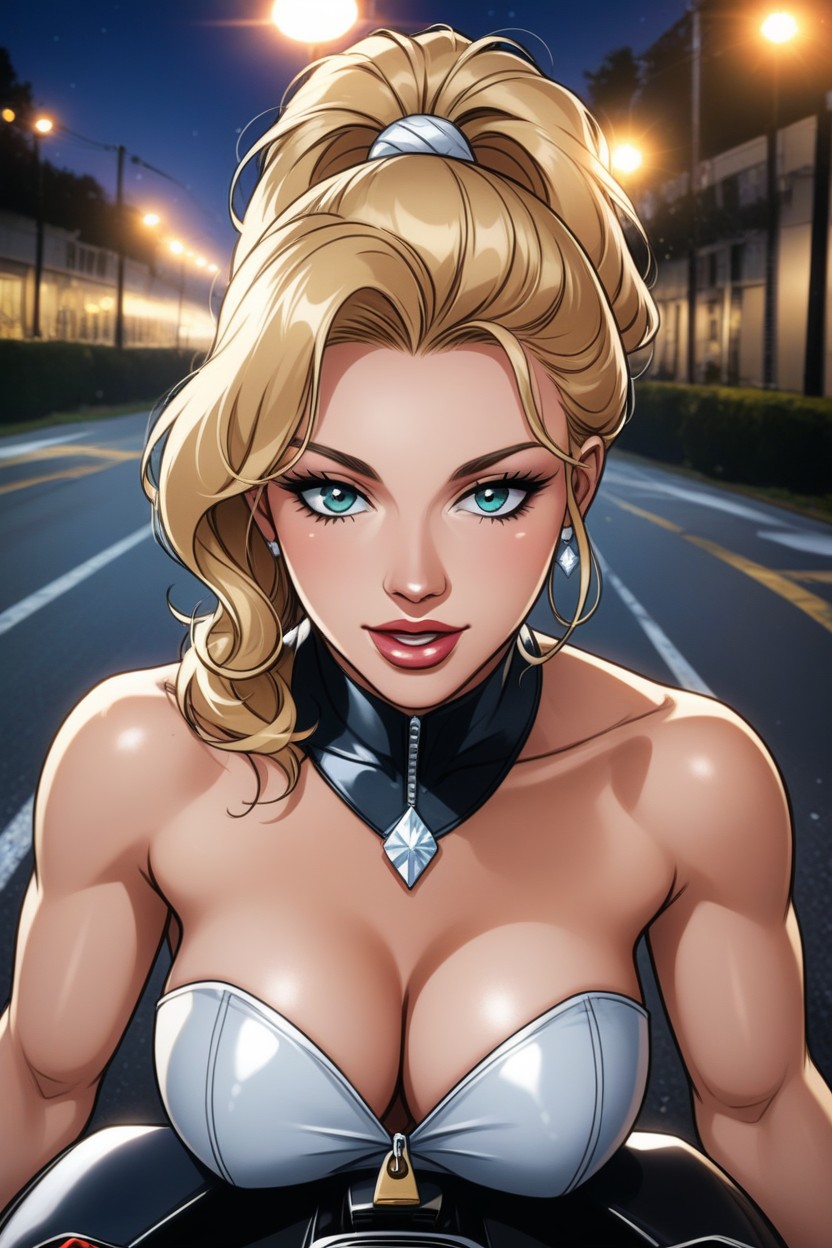 Single View, Front View, Pin Up Pose Hentai AI Porn