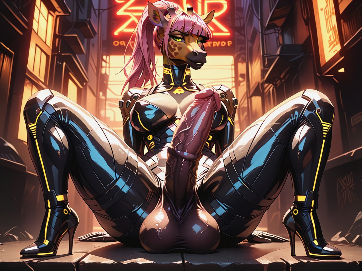 Exposed Crotch, 18+, Crotchless Bodysuit Furry AI Porn