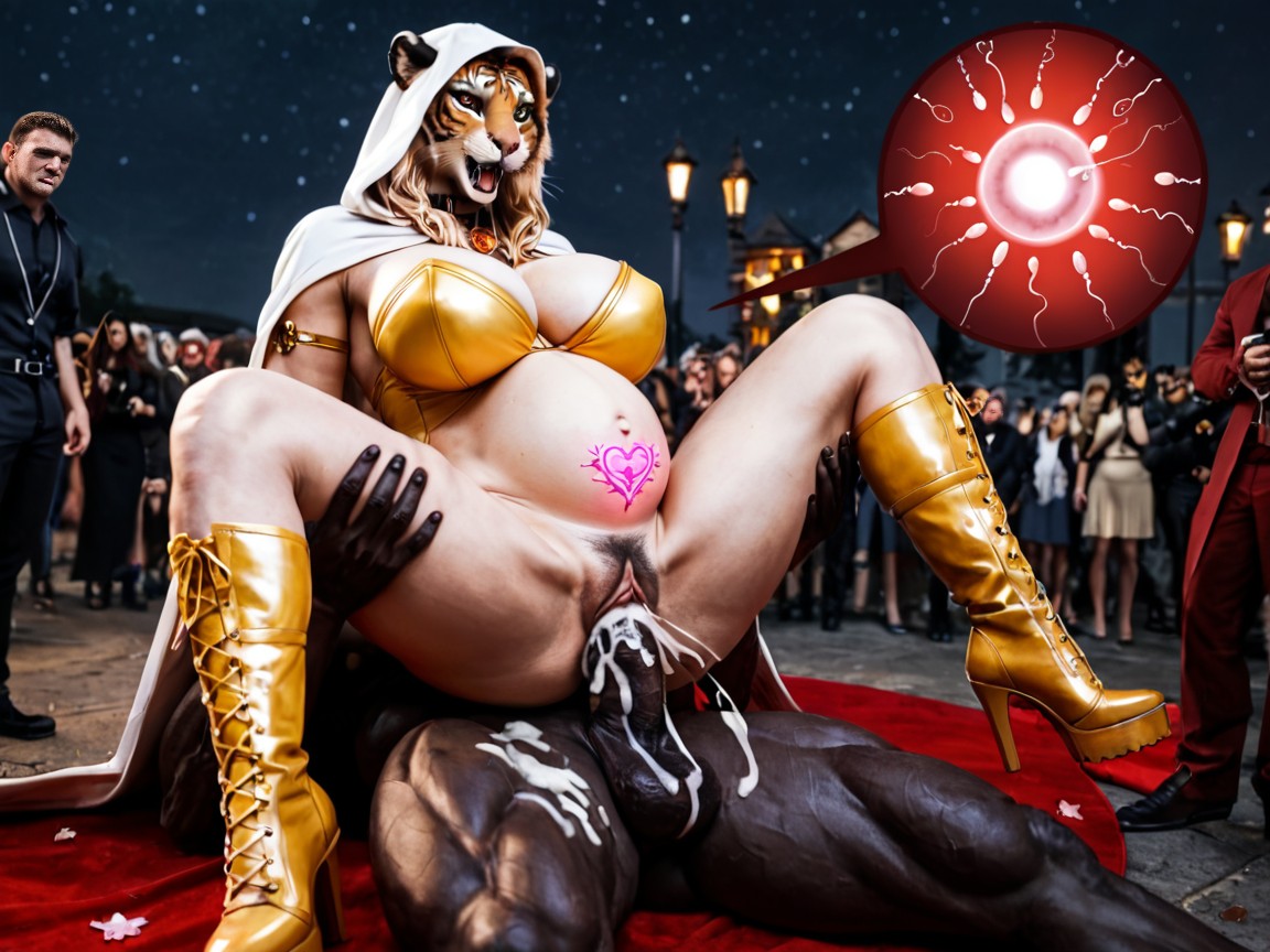 18+, White Cape, Breast Groping Pornografia de IA