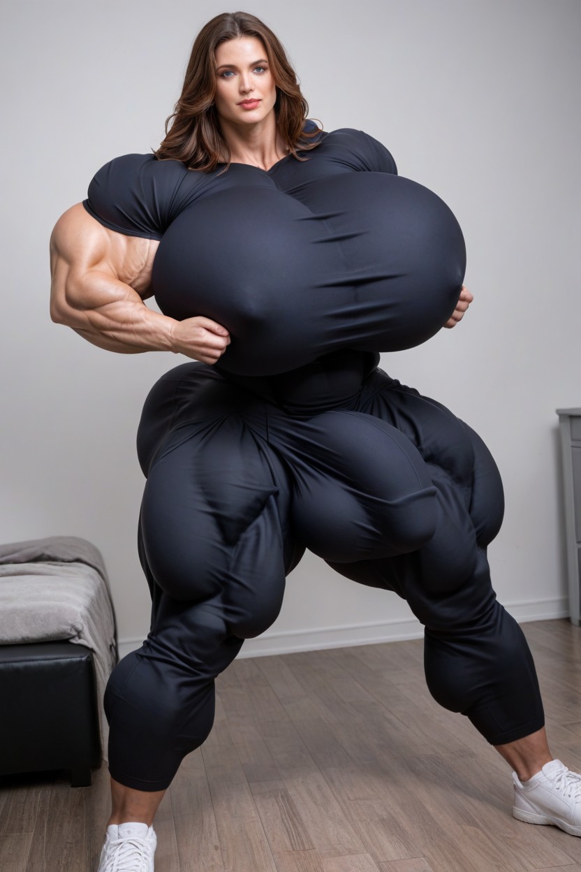 Extremely Tall, 巨型乳房, Gigantic Pectoralis Major 人妖AI黃片
