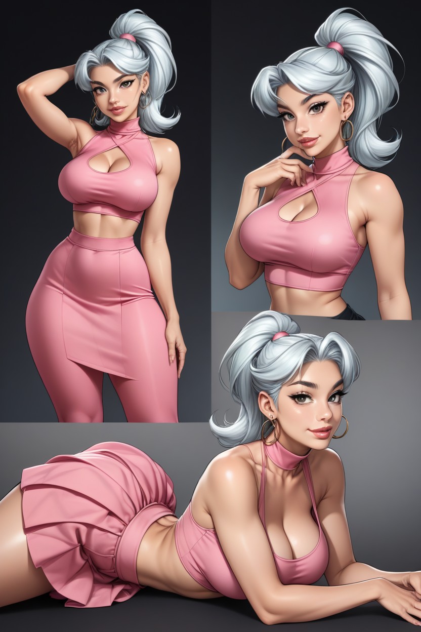 Multiple Views, Lying On Her Back With Legs Slightly Open, Judy From The Jetsons AI黃片
