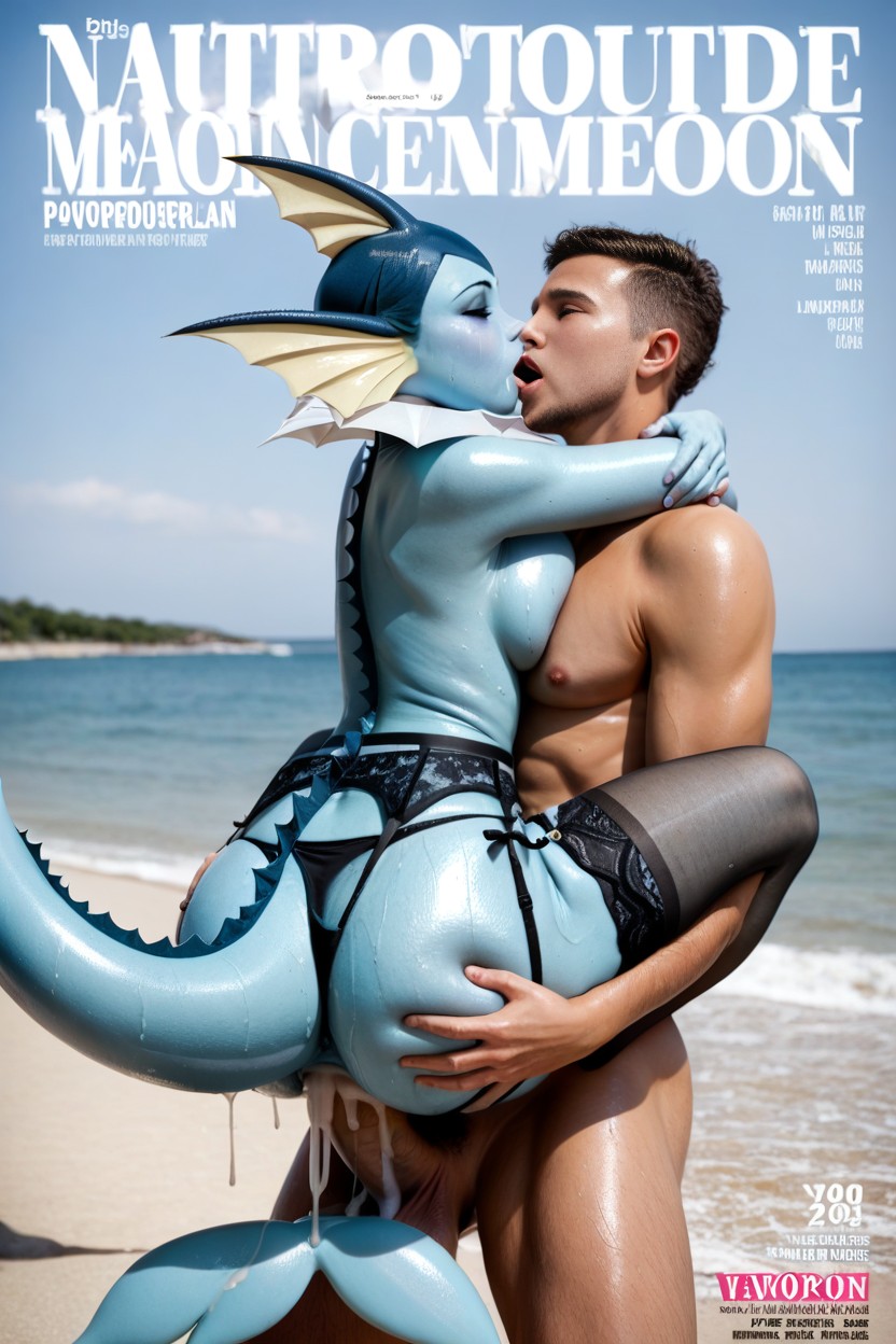 Kissing, Garter Belt, Vaporeon Tail AIポルノ