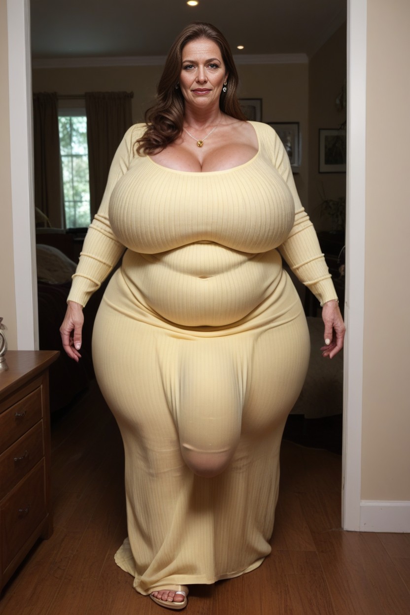 Gigantic Balls, Extremely Large Ass, Obese AI Porn