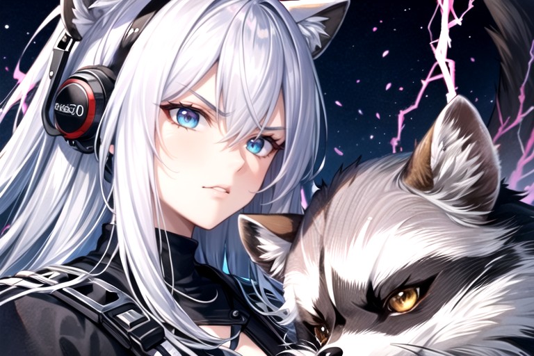 Glaring, Electric Current Linking Their Eyes, Enmity Hentai AI Porn