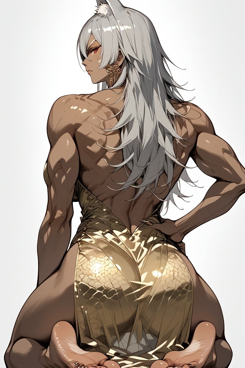 Fancy Dress, Angry, Muscular Hentai AI Porn