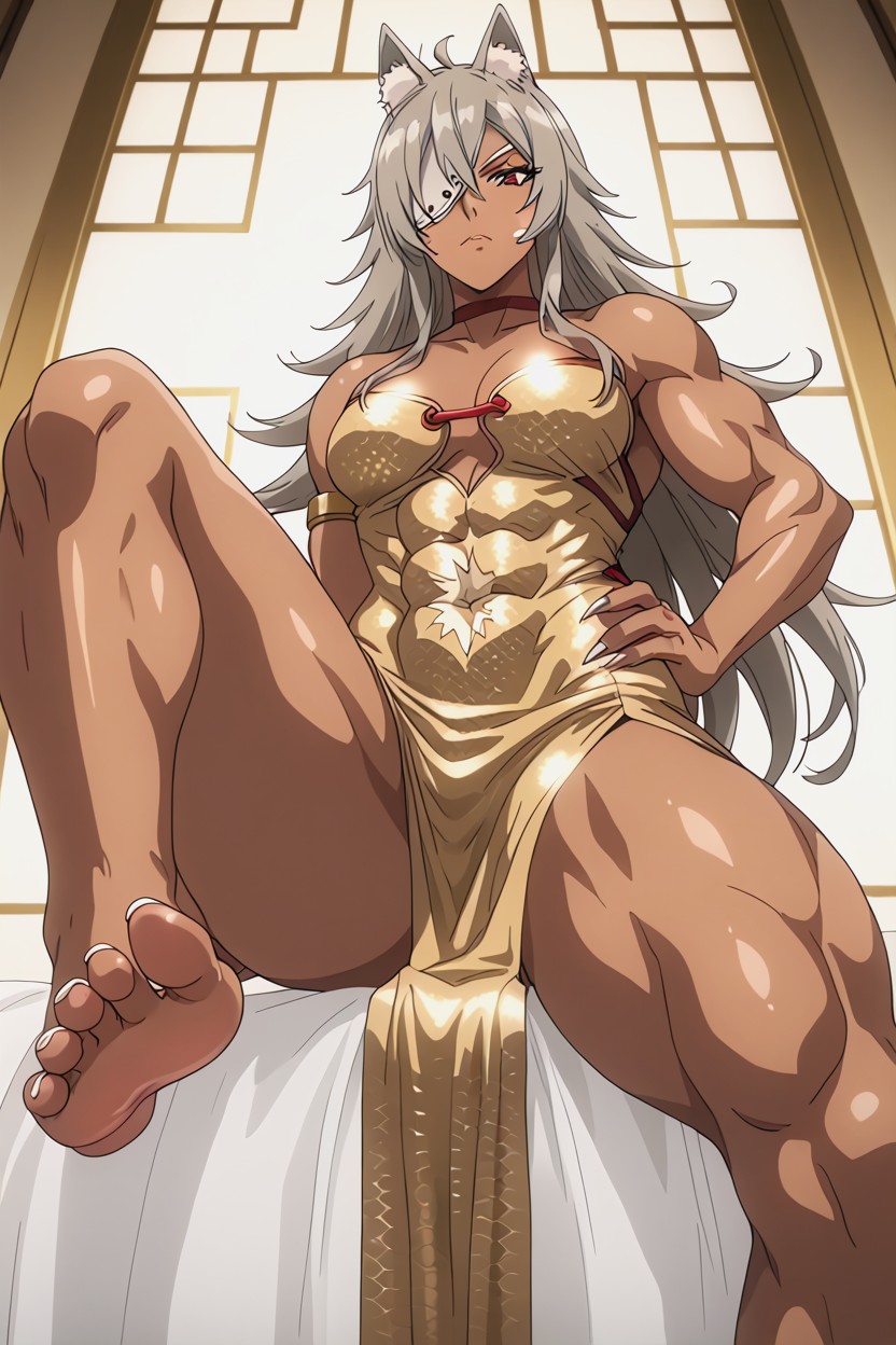 Gold Dress, Small Breasts, 25+ Hentai AI Porn