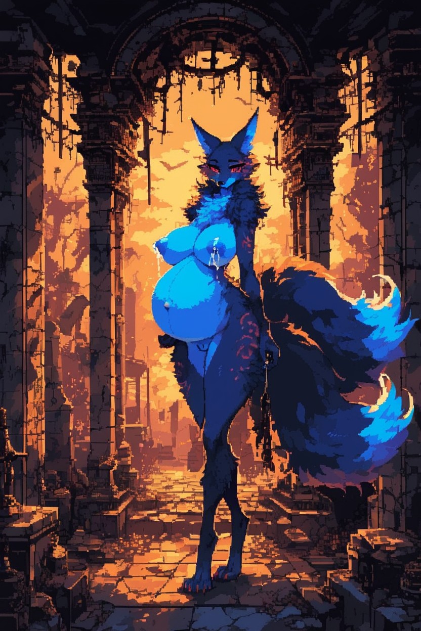 Soft Lights, Highly Detailed, Extremely Wide Birthing Hips Furry AI Porn