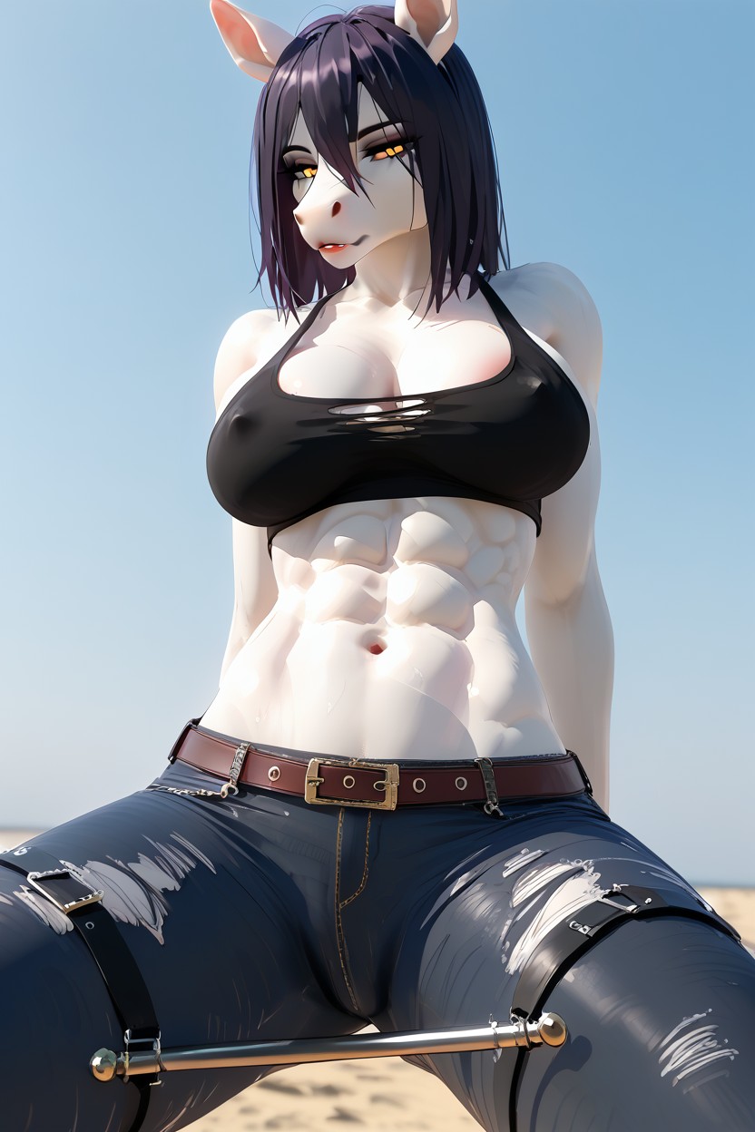 Большая Грудь, En Forma, Копытные Ноги Furry IA