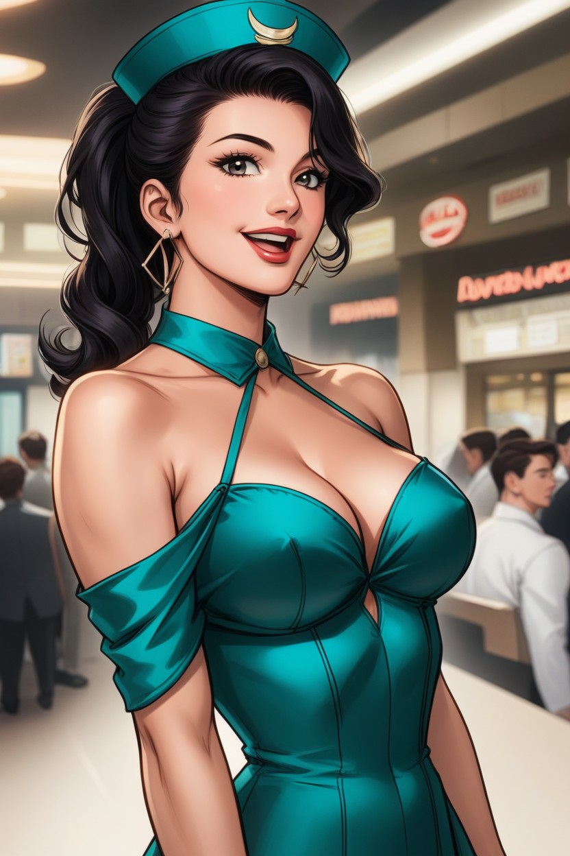 Portrait Close Up Shot, Top Down, Hollywood Glamour Hentai AI Porn
