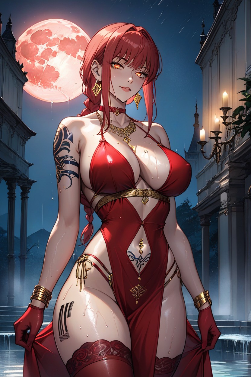 Front View, Mansion, Beautiful Face Hentai AI Porn