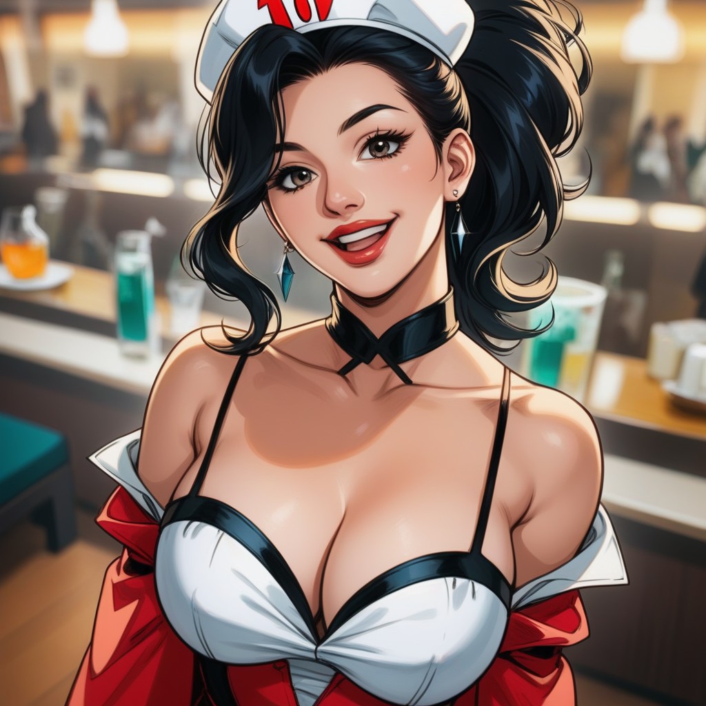 Skin Sheen, Hourglass Figure, Vintage Style Hentai AI Porn