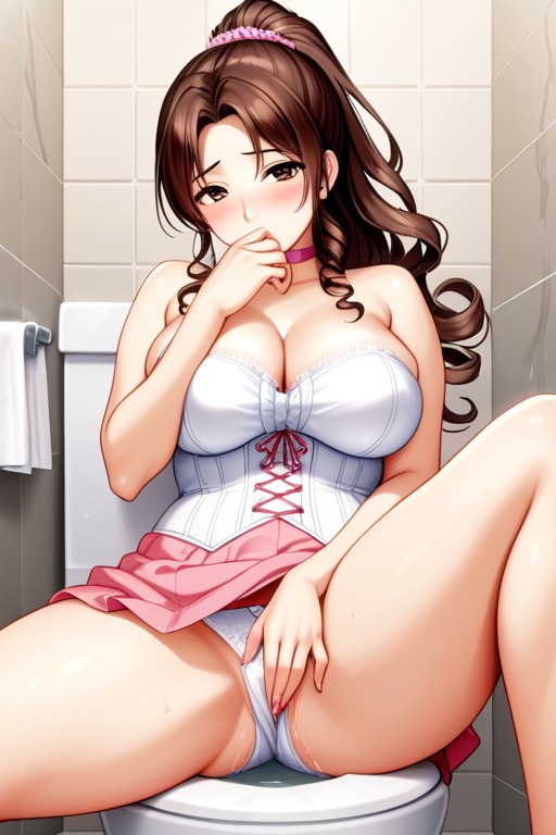Blushing, Horny, Perfect Waist Hentai AI Porn