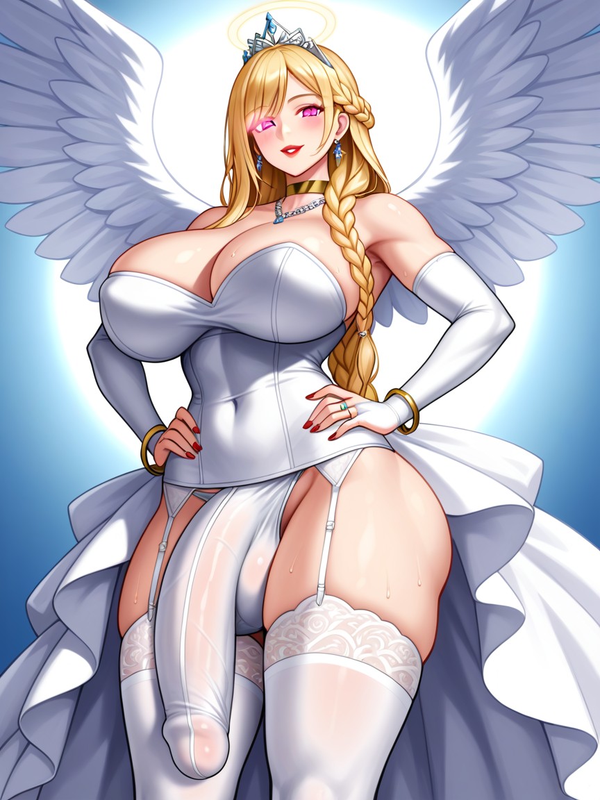 Angel Wings, Braided Hair, Big Ass 쉬메일 AI 포르노