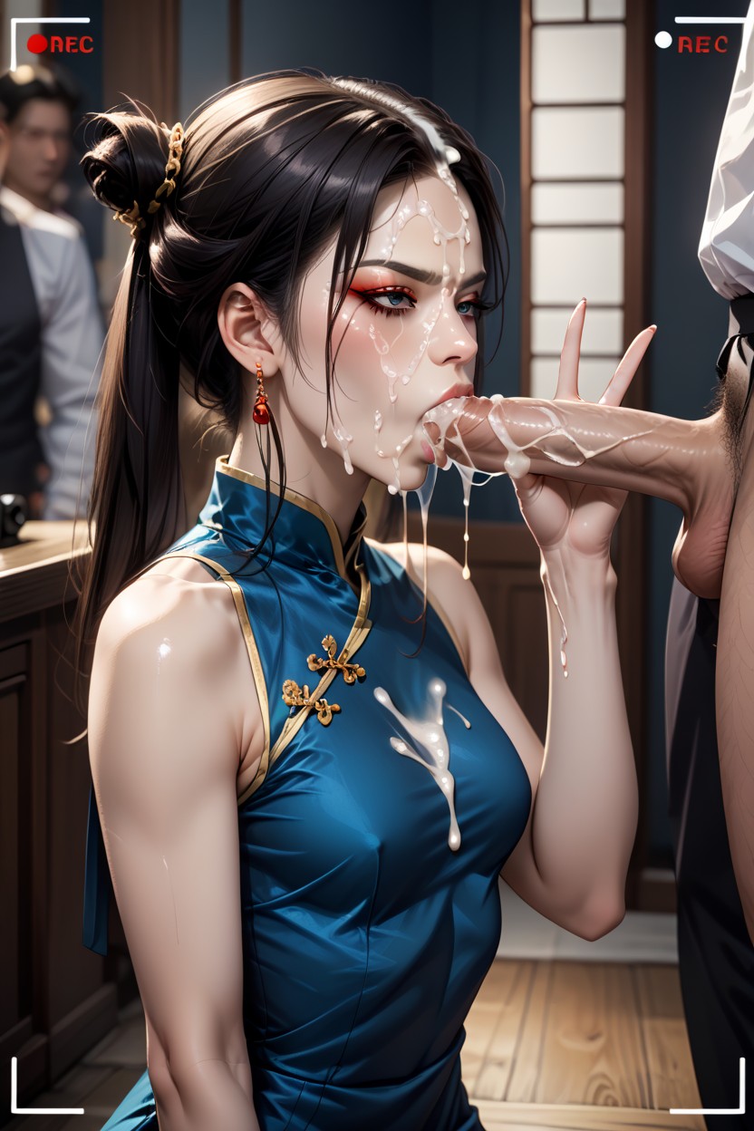 Skinny, Sad, Chinese Hanfu AI Porn