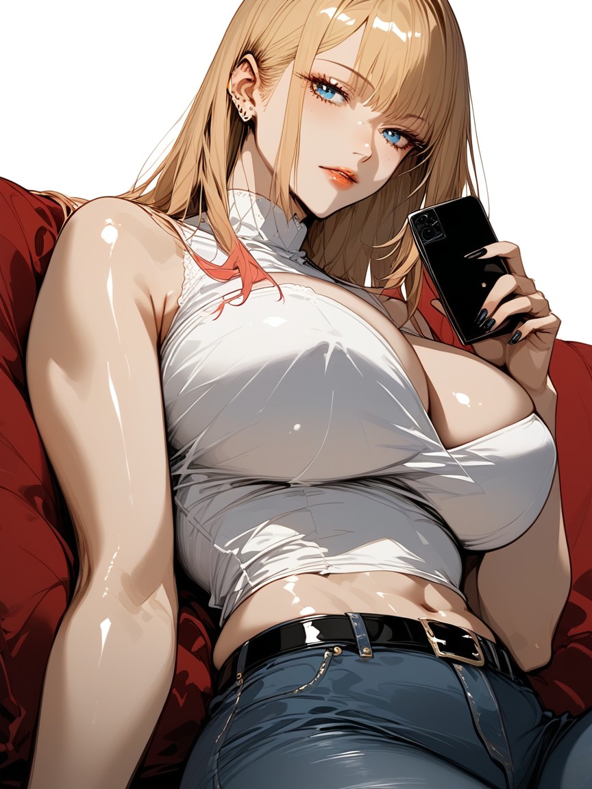 Marin Kitagawa Sono Bisque Wa Koi Wo Suru, Breast Expansion, The Roots Of The Hair On The Top Of The Head Are Black Hentai AI Porn
