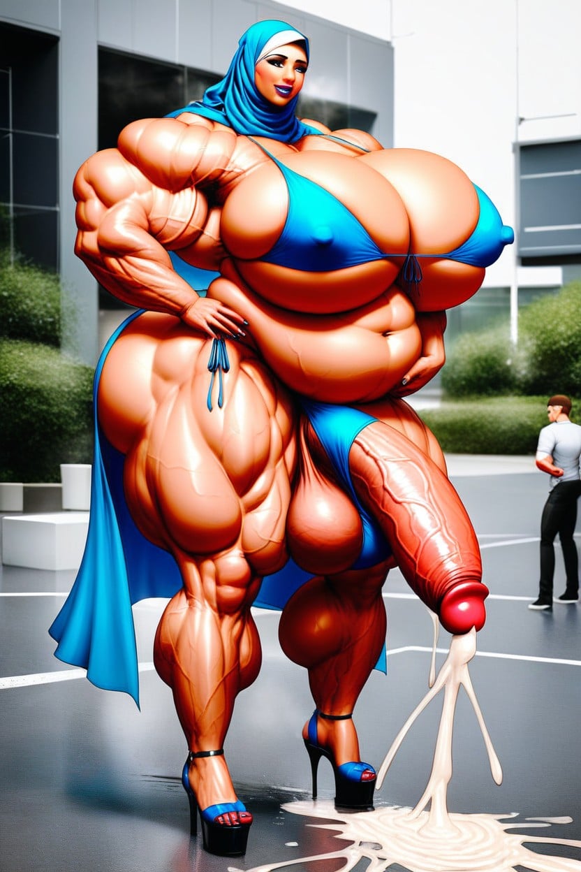 18+, Gigantic Enormous Biceps, High Heels 人妖AI黃片