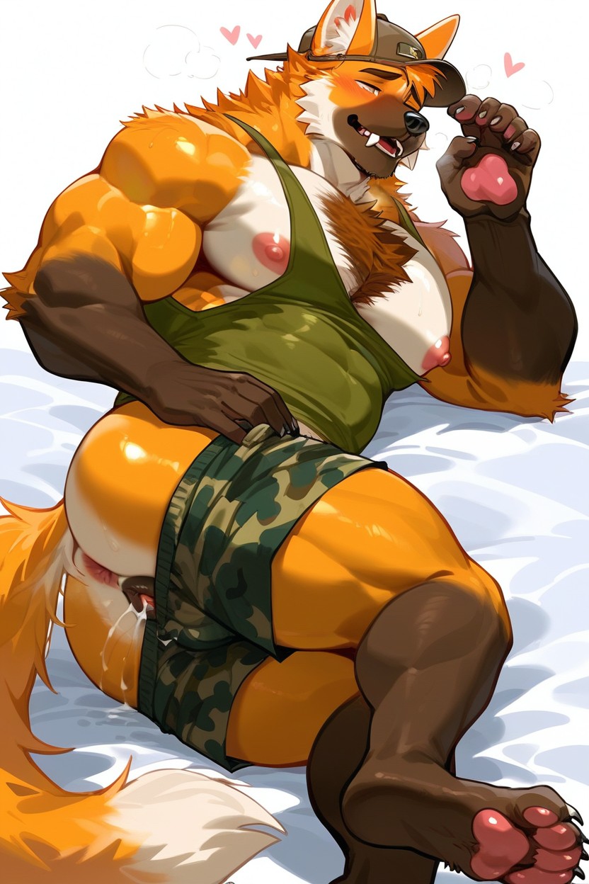 Wide Nipples, Andromorph, Love Hearts Furry AI Porn