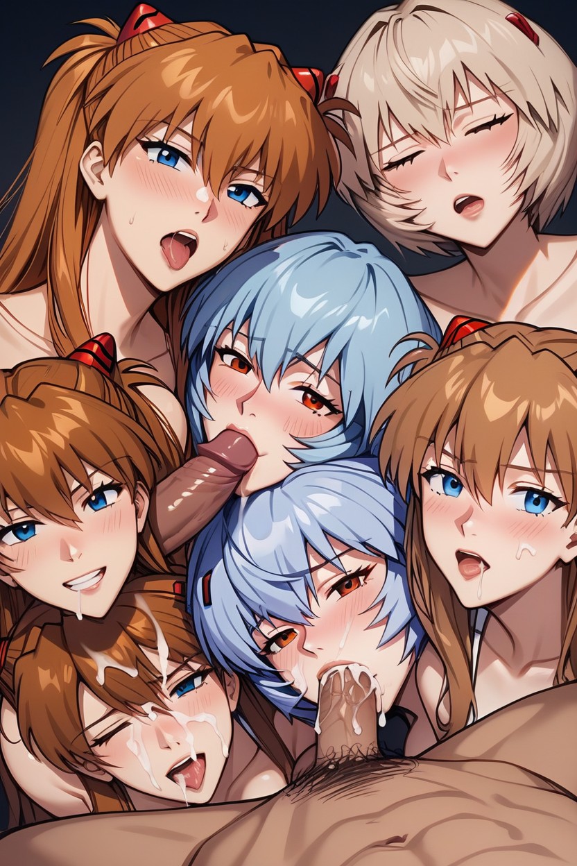 Orgasm Face, Arrecha, Mujeres De Evangelion AI Porn