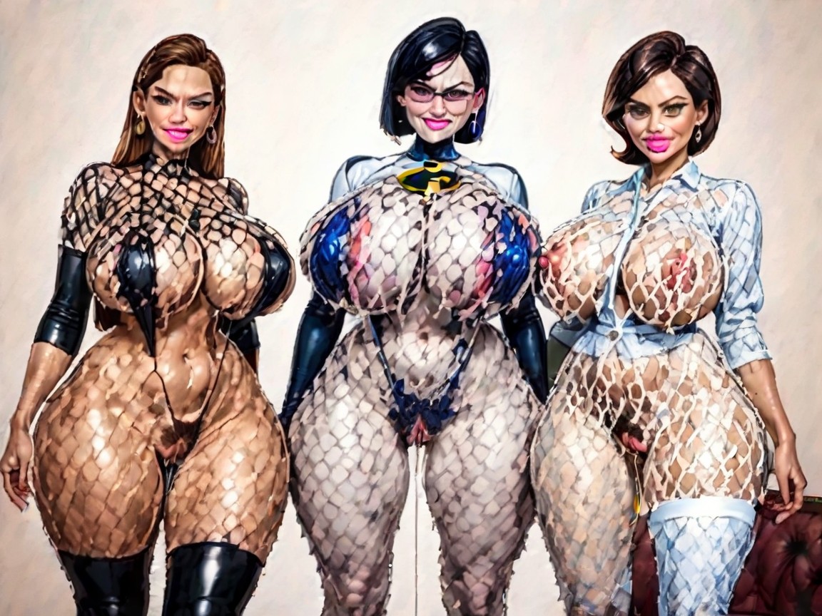 Meaty Pussylips, Gigantic Perfect Boobs, Hourglass AI Porn