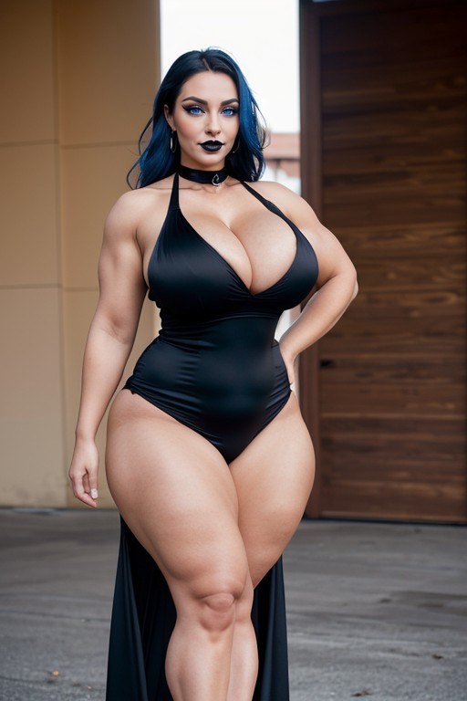 Happy Expression, Steroid Ghetto Booty, Black Choker AI Porn