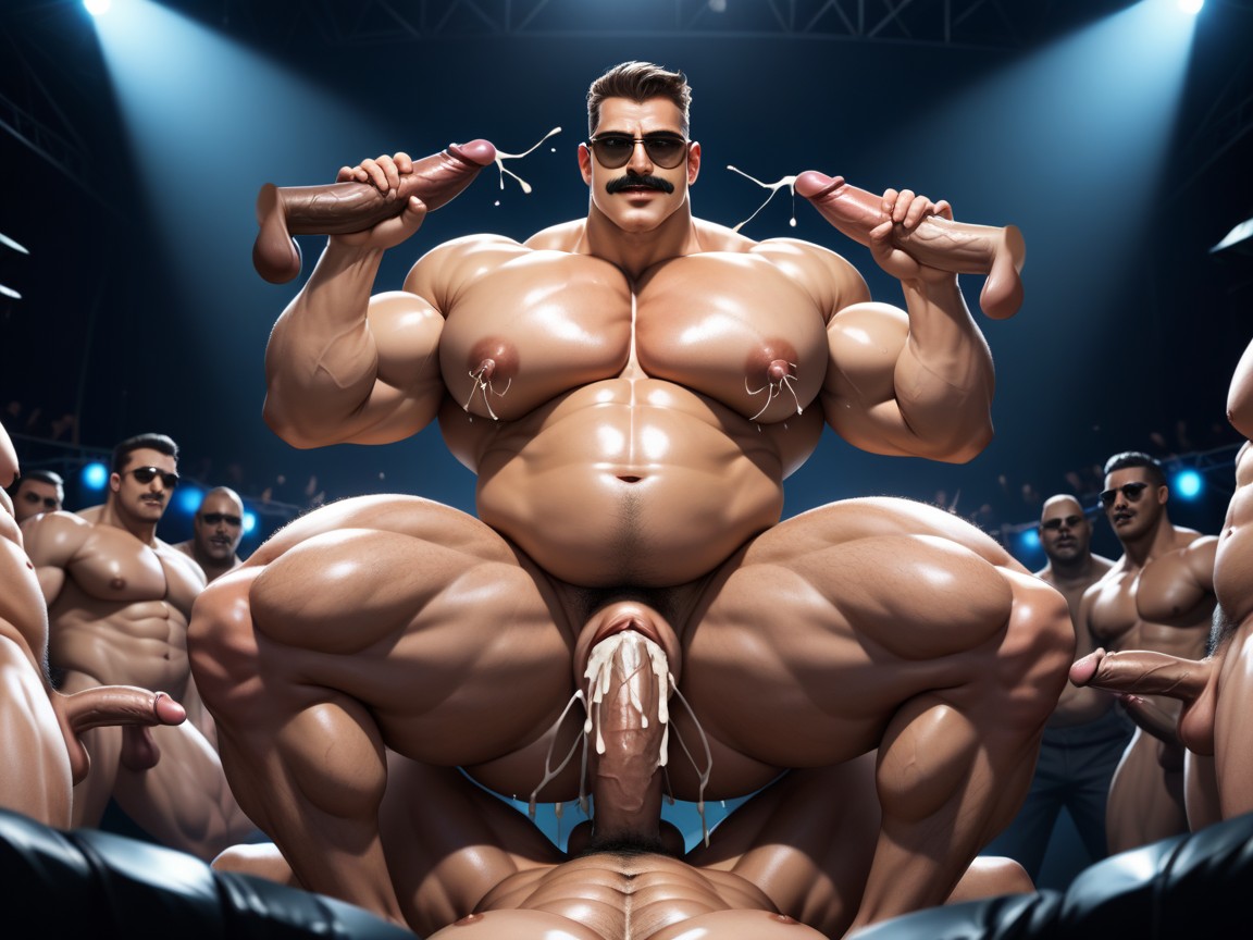 Lactating Boobs, Du Bas Vers Le Haut, Thick Moustache Porno IA Gay