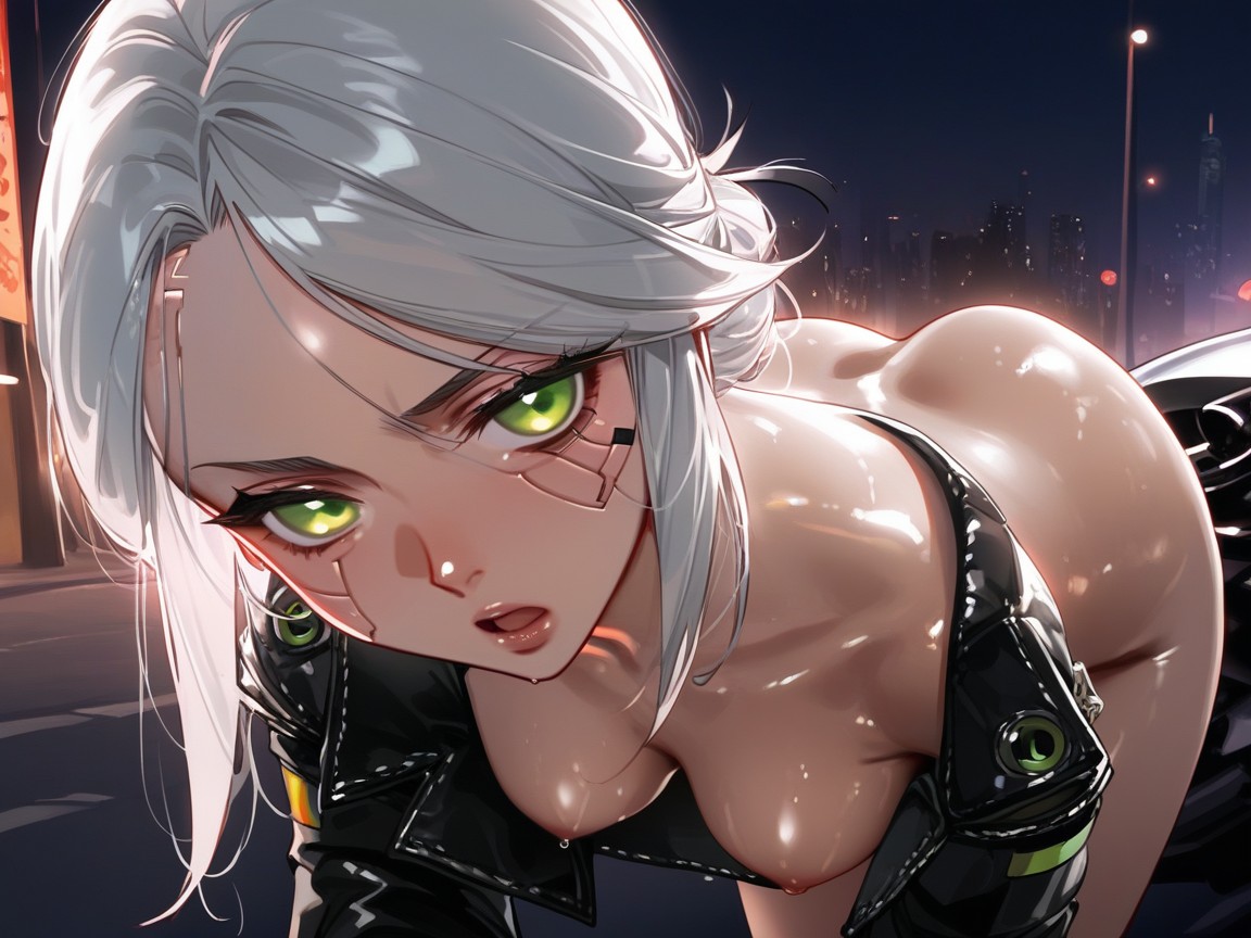 Night Time, Bending Over, Very Detailed Hentai AI Porn