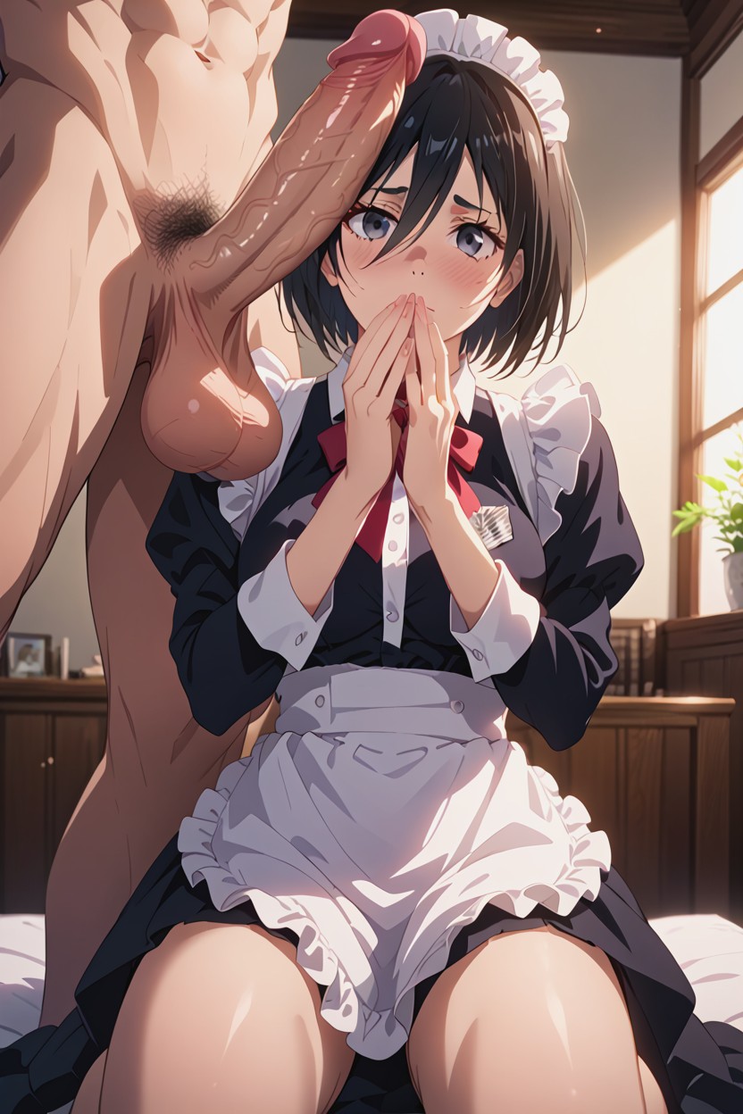 25+, Wide Open Eyes, Extremely Thick White Penis Hentai AI Porn
