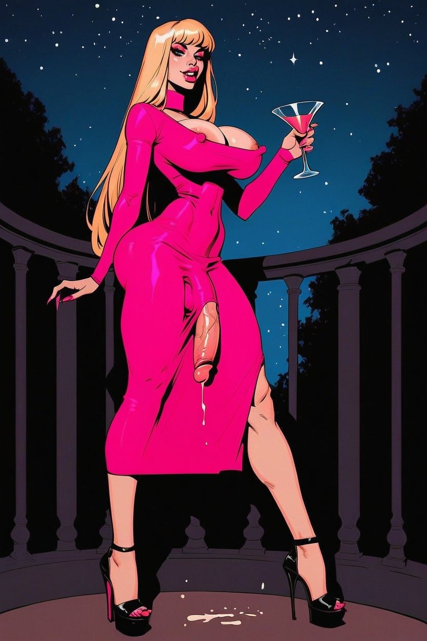 Makeup, Sexy Posing, Luxury Living Room AI Porn