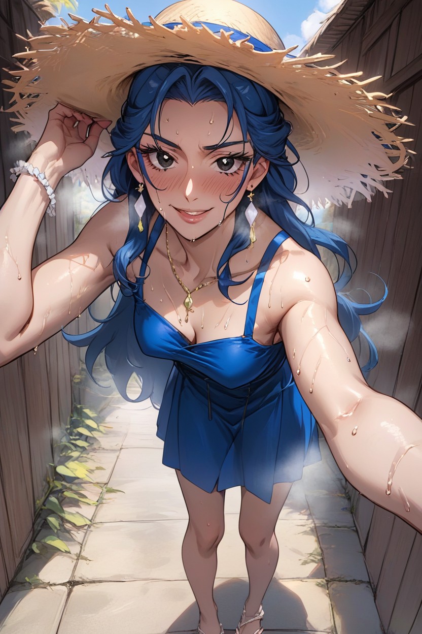Standing, Black Eyes, 25+ Hentai AI Porn