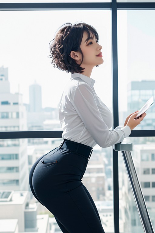Side View, Grin, Smirk AI Porn