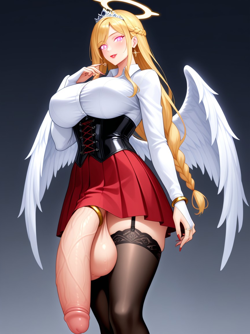 Gigantic Penis, Tall, Futanari Porno IA transsexuelle