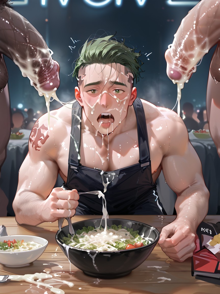 Olhando Para O Visualizador, Mouth Open, Load Pornografia gay com IA