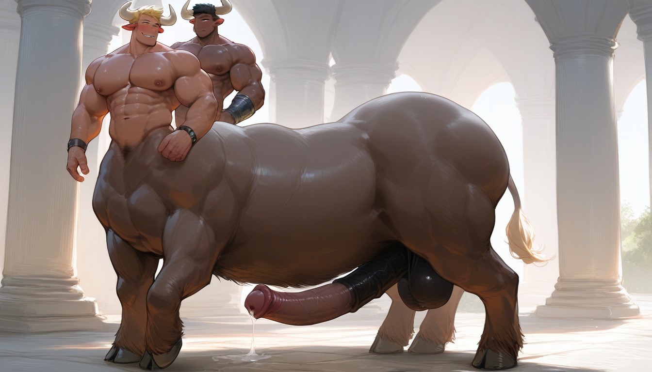 ムラムラ, Gigantic Humantaur, Full View ゲイAIポルノ