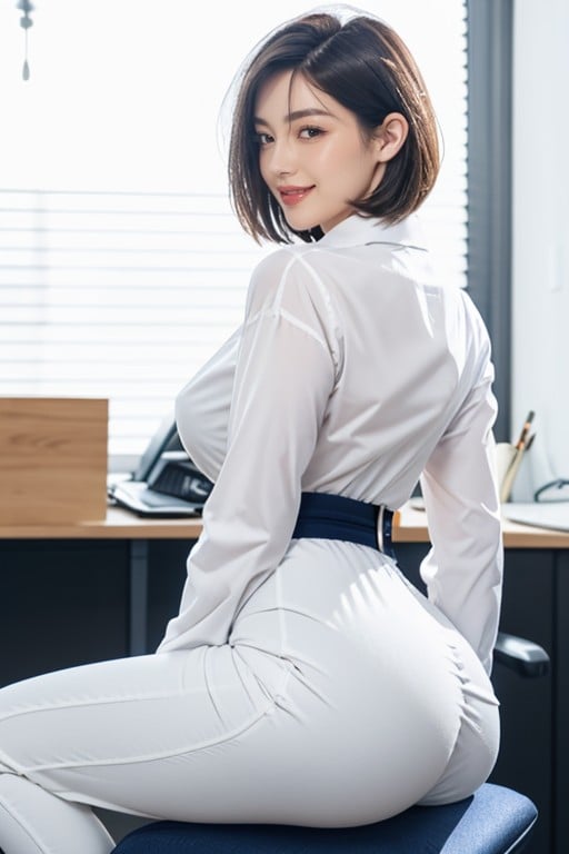 Grin, Bbl, Beautiful Seductive Face AI黃片