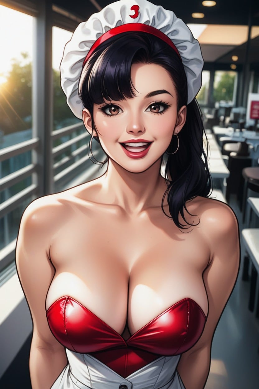 Blurred Background, Morning, Skin Sheen Hentai IA