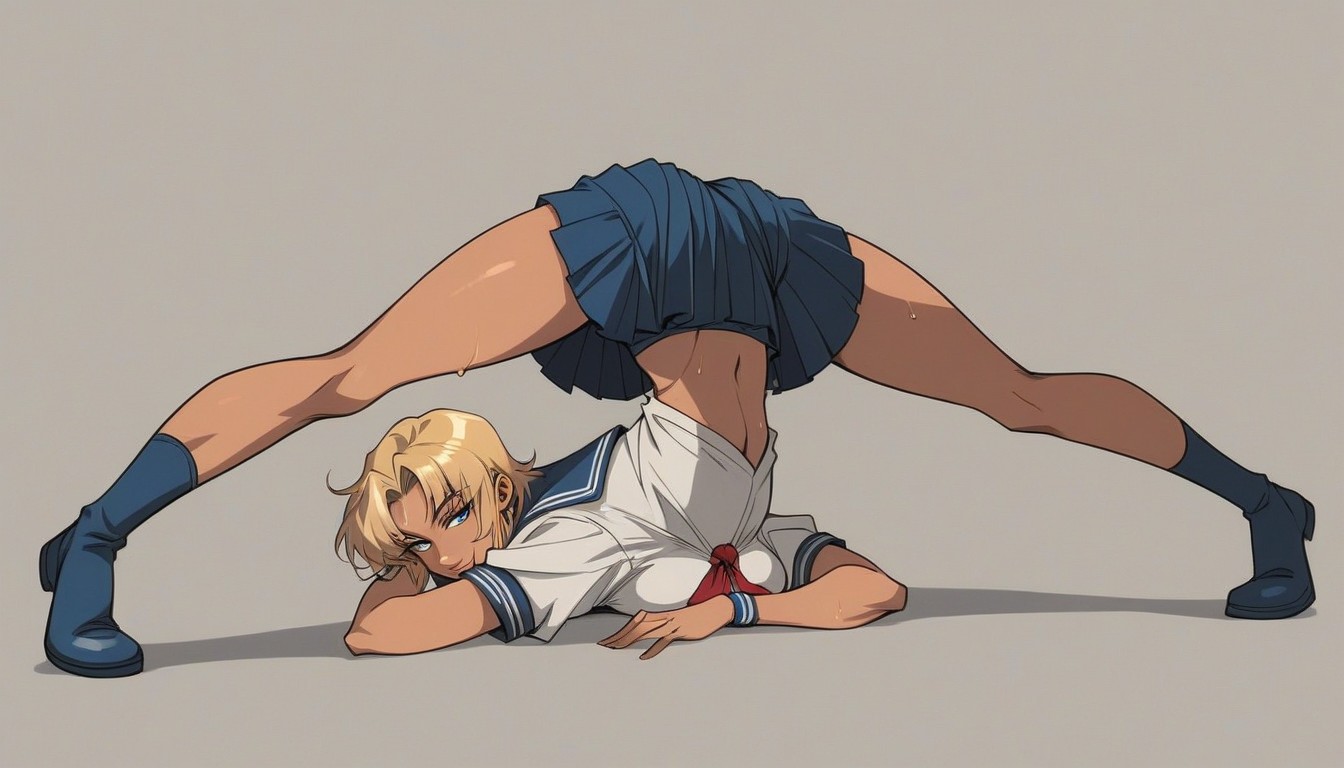 Cuerpo Completo, Large Ass, Skirt Hentai IA