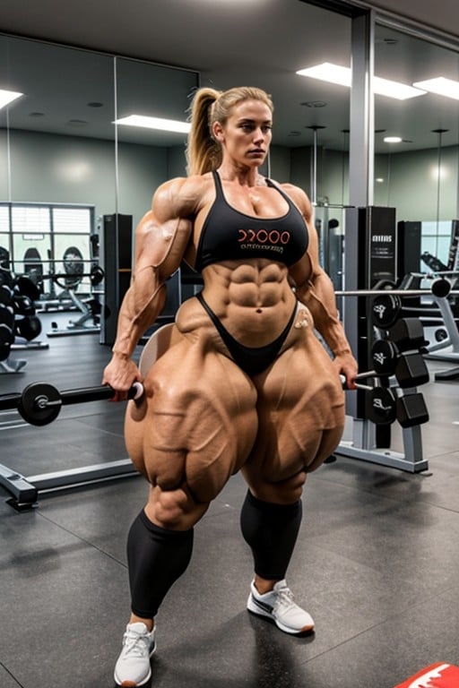 Voluminous Hair, Posing Flex Quads, Larger Muscles AI黄片