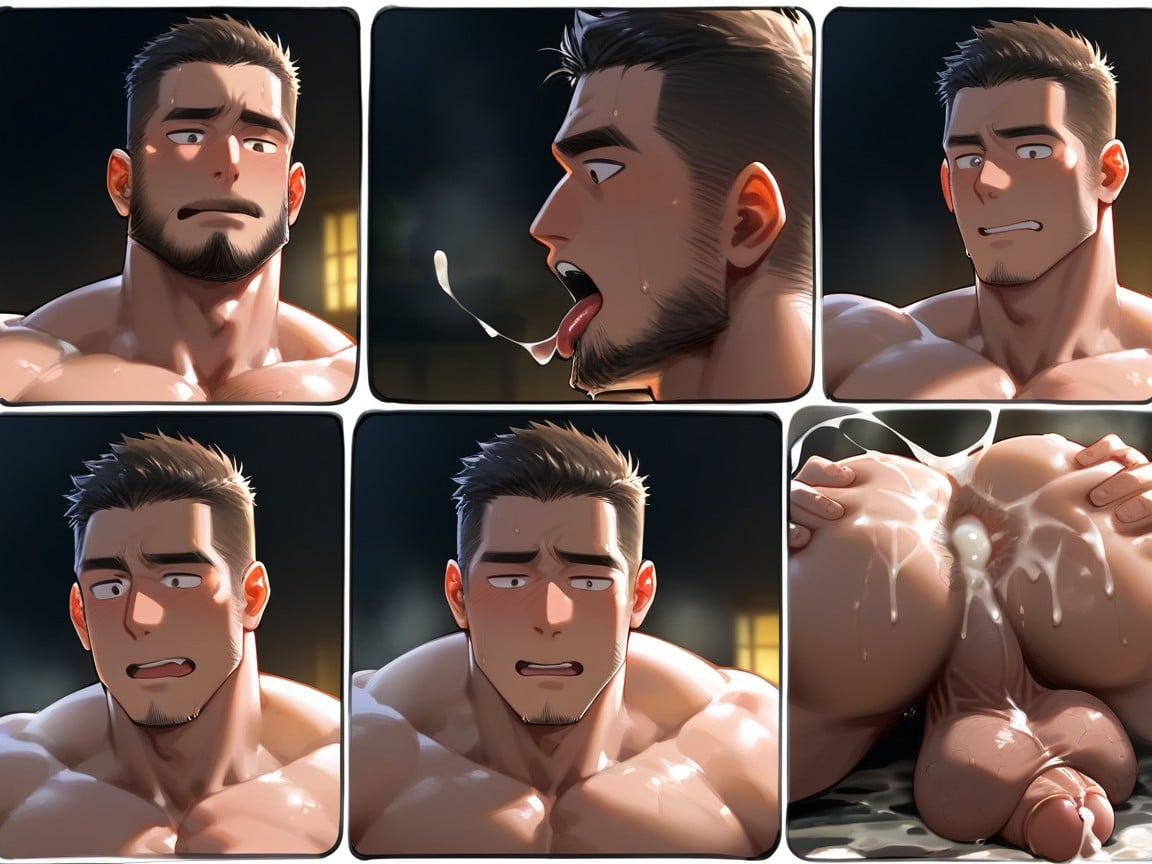 Gay, Body Size Dick, Comic View AI同性戀黃片