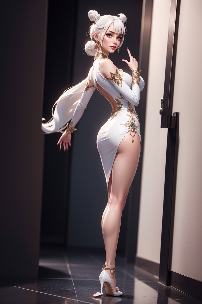 Ears, Full Body, Hair Ornament Porno IA Hentai