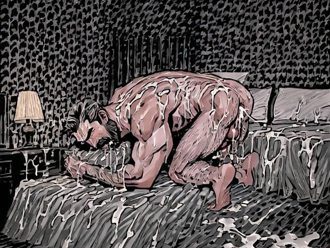 Grey Hair, Struggle, Males Only Porno IA Gay